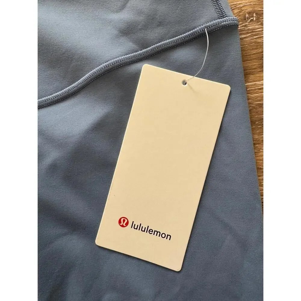 Lululemon Wunder Under SmoothCover High Rise 25” Washed Denim Size 10 NWT